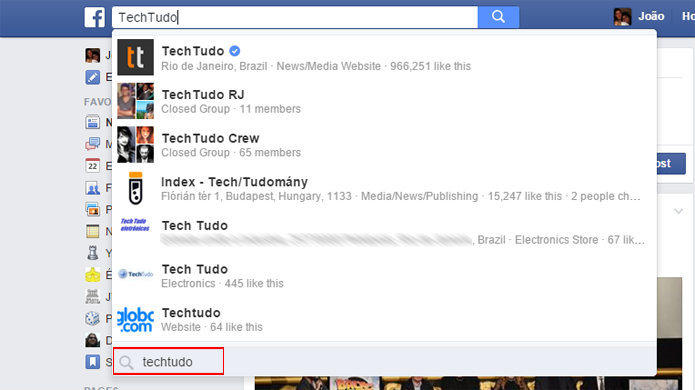Nova pesquisa permite encontrar posts relacionados a um tema em todo o Facebook (Foto: Reprodução/Faceboobk)