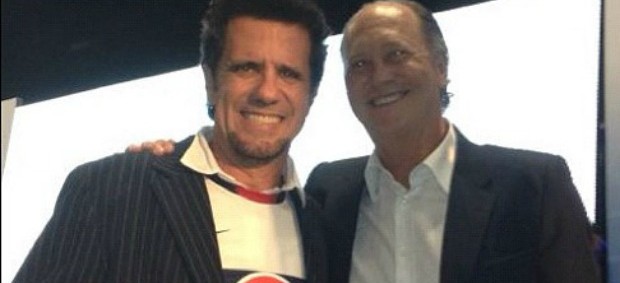 Tuca Fernandes e Falcão (Foto: Reprodução / Twitter) Tuca Fernandes e Falcão (Foto: Reprodução / Twitter)