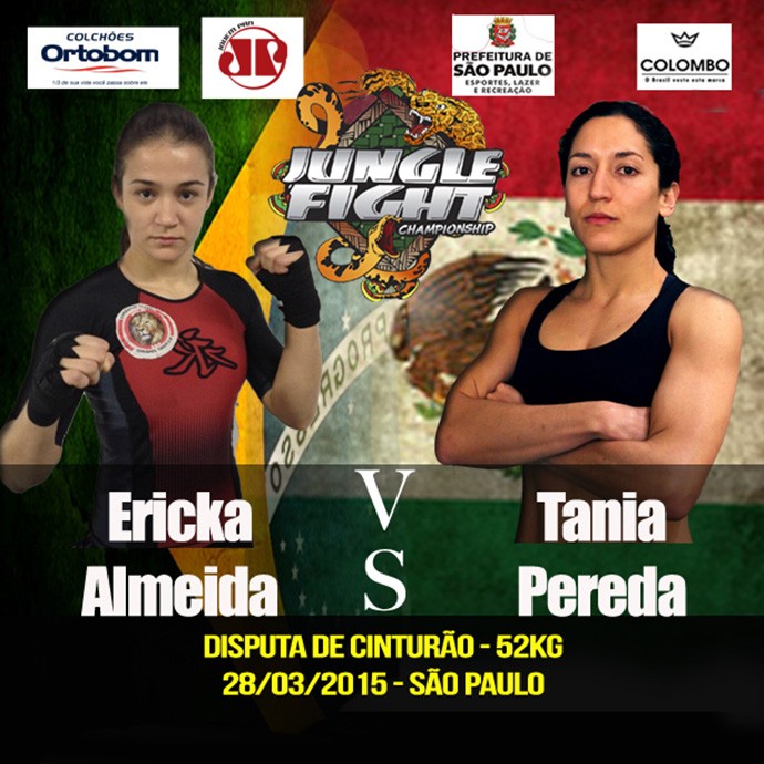 Pôster do Jungle Fight 76 - Erika Almeida x Tania Pereda (Foto: Divulgação)