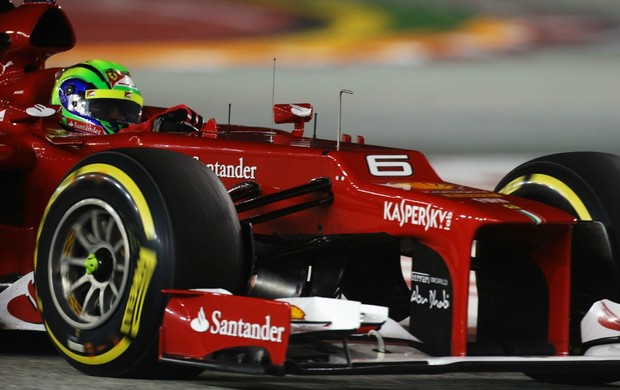 Felipe Massa a bordo da Ferrari no GP de Cingapura (Foto: Getty Images)