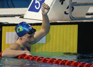 Manuella Lyrio bronze 200m livre Pan de Toronto natação (Foto: Satiro Sodré / SSPress)