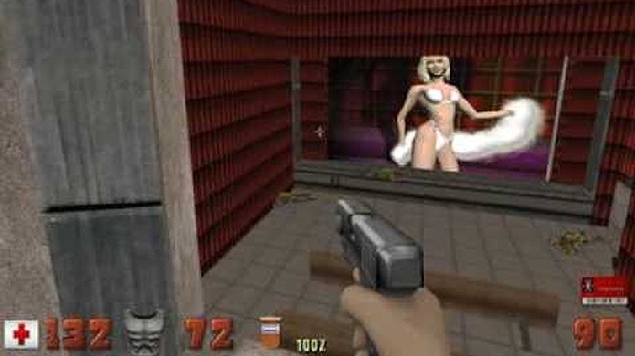 Relação entre atirador e jogo Duke Nukem 3D acabou por proibi-lo no Brasil (Foto: youtube.com)