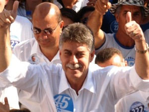 João Ribeiro durante campanha eleitoral (Foto: Assessoria de imprensa/Divulgação)