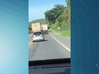 Vídeo mostra imprudência de caminhoneiro na BR-101, no ES