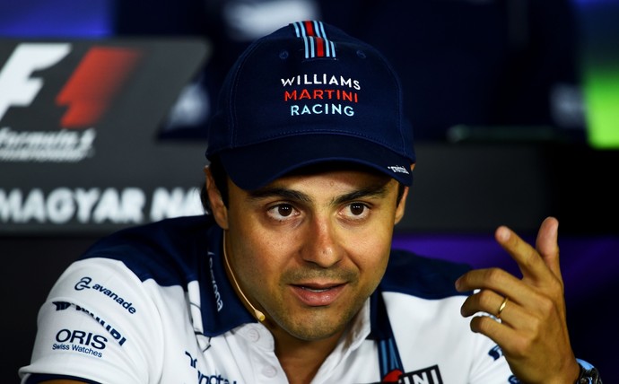 Felipe Massa - Williams - em coletiva de imprensa do GP da Hungria (Foto: Getty Images)