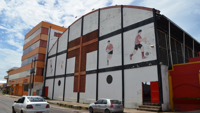 Sede social e administrativa do Trem Desportivo Clube, no Amapá (Foto: Abinoan Santiago/G1)