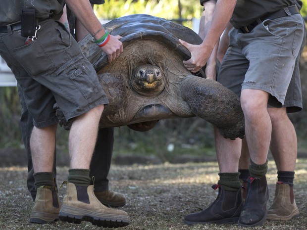 Hugo precisou ser carregado por quatro homens (Foto: Jason Reed/Reuters)