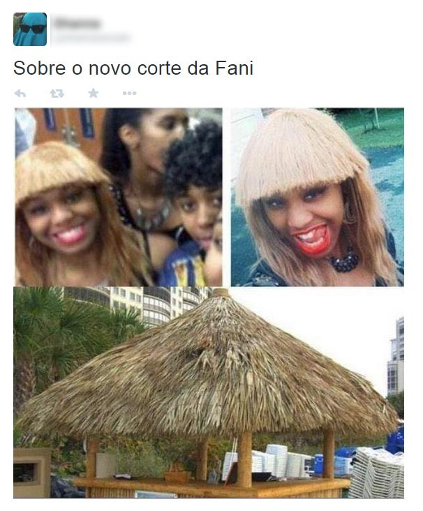 Usuários do Twitter comentam novo corte de Fani Pacheco (Foto: Twitter / Reprodução)
