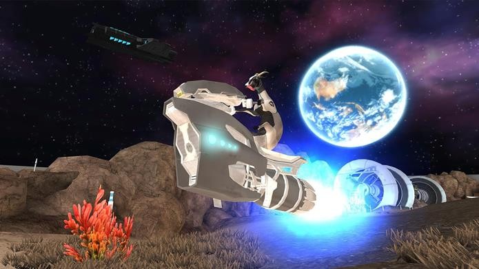 Ninguém está à salvo, nem mesmo no espaço em Goat Simulator: Waste in Space (Foto: Divulgação / Coffee Stain Studios)