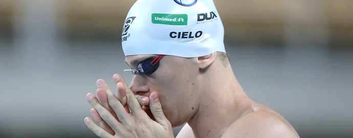 Cesar Cielo terceiro lugar 100m livre Maria Lenk (Foto: Satiro Sodré/SSPress/CBDA)