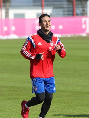 thiago Alcântara volta a treinar no Bayern (Foto: Reprodução)