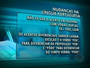 Mudanças do novo acordo ortográfico (Foto: Reprodução)