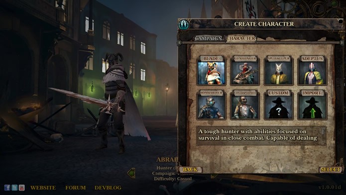 Com opções para importar personagens do game anterior, esta sequência possui três classes de herói com diferentes especializações de ataque (Foto: Reprodução/Daniel Ribeiro)