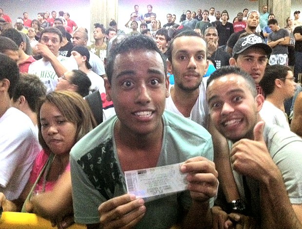 Maicon Martins, ganhador do ingresso para o UFC em BH (Foto: Amanda Kestelman / globoesporte.com)