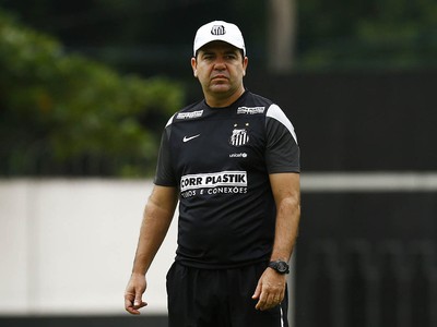 Enderson Moreira, treino do Santos (Foto: Ricardo Saibun/Santos FC)