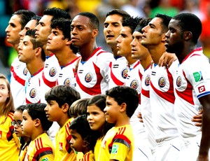 time Costa Rica jogo contra Holanda (Foto: Reuters) time Costa Rica jogo contra Holanda (Foto: Reuters)