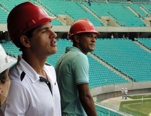 Fahel e Diones na arena fonte nova (Foto: Raphael Carneiro) Fahel e Diones na arena fonte nova (Foto: Raphael Carneiro)