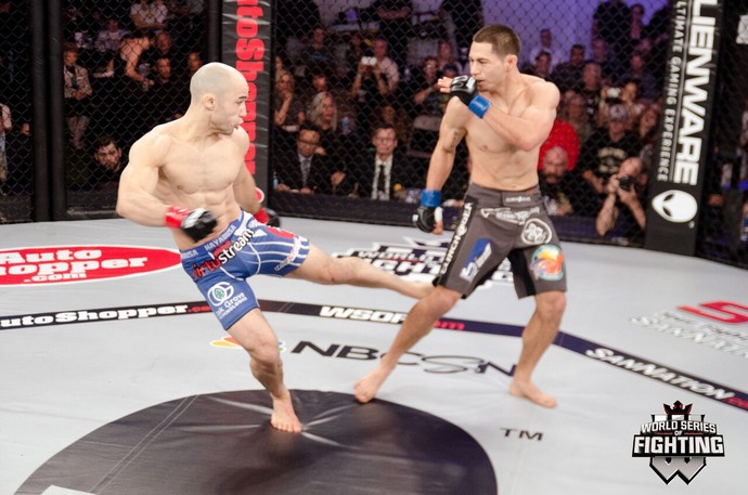 Marlon Moraes chute WSOF MMA (Foto: Divulgação)