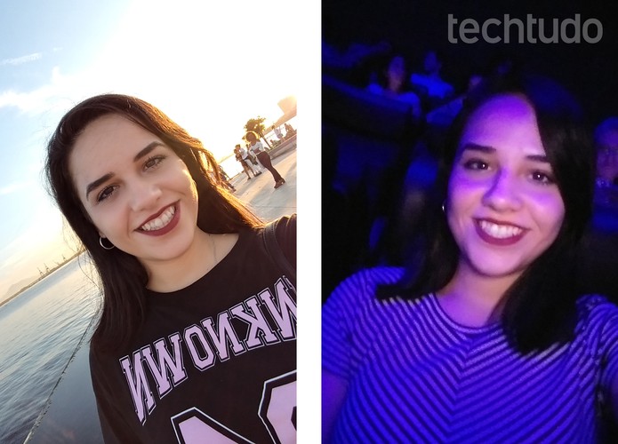 Selfies feitas com o LG Q6 Plus (Foto: Aline Batista/TechTudo) Selfies feitas com o LG Q6 Plus (Foto: Aline Batista/TechTudo)