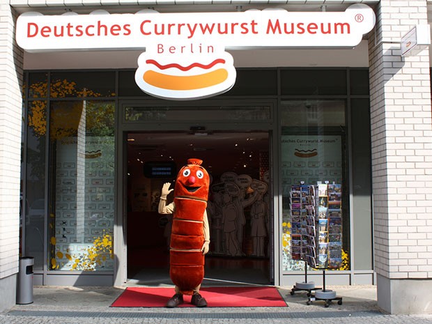 A entrada do Museu do Currywurst, em Berlim (Foto: Divulgação/Currywurst Museum)