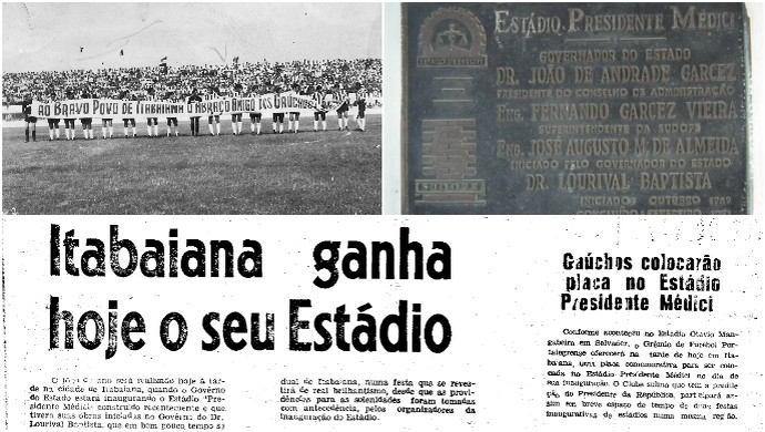 Itabaiana x Grêmio 1971 (Foto: Arte: Osmar Rios)