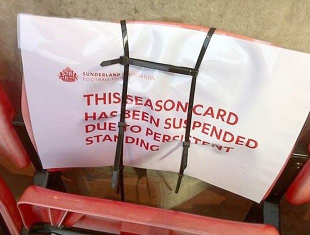 cadeira no estádio do Sunderland (Foto: Reprodução / Twitter) cadeira no estádio do Sunderland (Foto: Reprodução / Twitter)