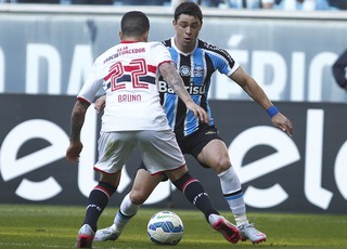 Giuliano, Gremio, São Paulo, RS, Arena (Foto: Lucas Uebel/Grêmio FBPA) Giuliano, Gremio, São Paulo, RS, Arena (Foto: Lucas Uebel/Grêmio FBPA)