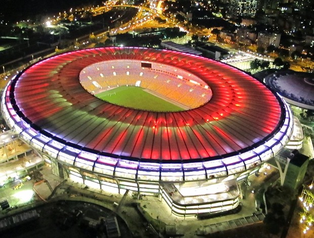 Maracanã teste de iluminação estádio (Foto: Genílson Araújo / Agência O Globo)