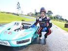 Caio Castro e Marcos Pasquim participam de corrida de kart