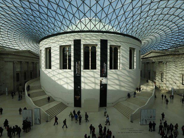 Interior do British Museum, em Londres (Foto: Sang Tan/AP)