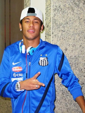 Neymar Santos Joinville hotel (Foto: Marcelo Hazan)