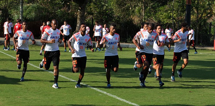 Flamengo tem treino físico leve no Ninho do Urubu nesta terça-feira (Foto: Gilvan de Souza / Flamengo)