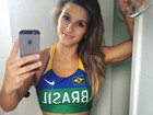 Jade Barbosa mostra barriga trincada e seguidor diz: 'Corpo maravilhoso'