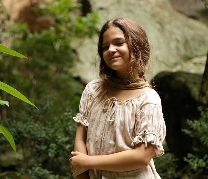 Mel Maia vai interpretar Joaquina, filha de Tiradantes, na infância (Foto: Alessandra Albuquerque/Gshow)