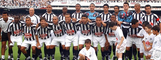time posado Santos campeão 2002 especial (Foto: Arquivo / Ag. Estado)