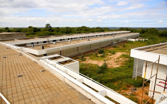 Obras do Campus do Cérebro, no Rio Grande do Norte, em 27 de agosto de 2015 (Foto: ASCOM Reitoria / UFRN)