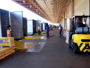 Terminal de cargas do aeroporto de Viracopos em Campinas (Foto: Isabela Leite / G1)