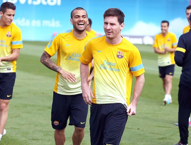 Messi treino Barcelona (Foto: Divulgação / Site Oficial do Barcelona)