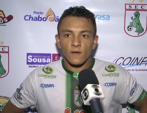 Giannotti, atacante do Sousa (Foto: Reprodução / TV Paraíba)