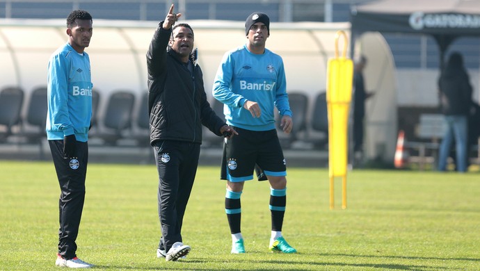 Jaílson Roger Machado Maicon Grêmio (Foto: Lucas Uebel/Grêmio) Jaílson Roger Machado Maicon Grêmio (Foto: Lucas Uebel/Grêmio)