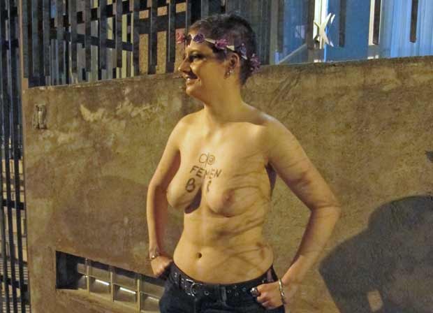 Duas novas brasileiras se unem ao grupo feminista internacional Femen (Foto: Luna D'Alama/G1)