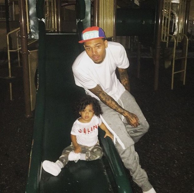Chris Brown e a filha (Foto: Instagram / Reprodução)