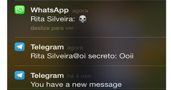 O visual das notificações é igual nos aplicativos (Foto: Reprodução/Anna Kellen Bull) O visual das notificações é igual nos aplicativos (Foto: Reprodução/Anna Kellen Bull)