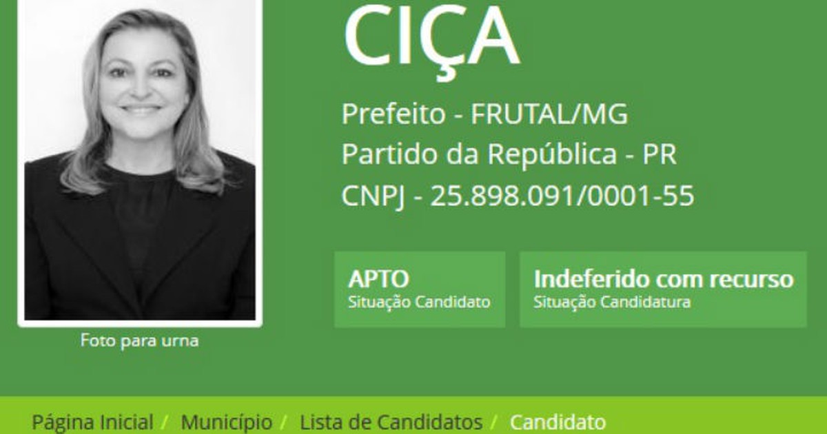 G1 - Candidata mais votada em Frutal segue inelegível, conforme ... - Globo.com