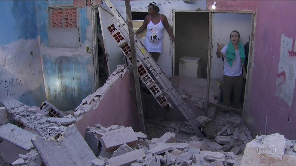 Demolição na Cracolândia, em SP, deixa feridos (Foto: Reprodução/TV Globo)