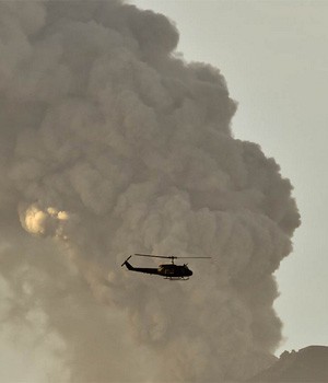 Vulcão no Chile (Foto: Martin Bernetti/AFP)