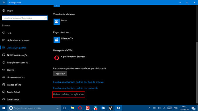 Windows 10 tem link para que usuário acesse interface do Painel de Controle (Foto: Reprodução/Elson de Souza)