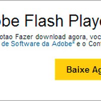 mensagem atualizar flash player virus