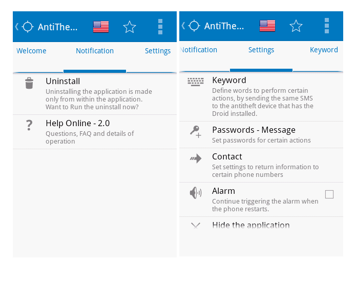 Anti Furto Droid é um aplicativo de segurança para Android (Foto: Divulgação/ Anti Furto Droid)