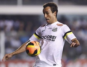 Thiago Ribeiro, atacante do Santos (Foto: Ricardo Saibun/Divulgação Santos FC)